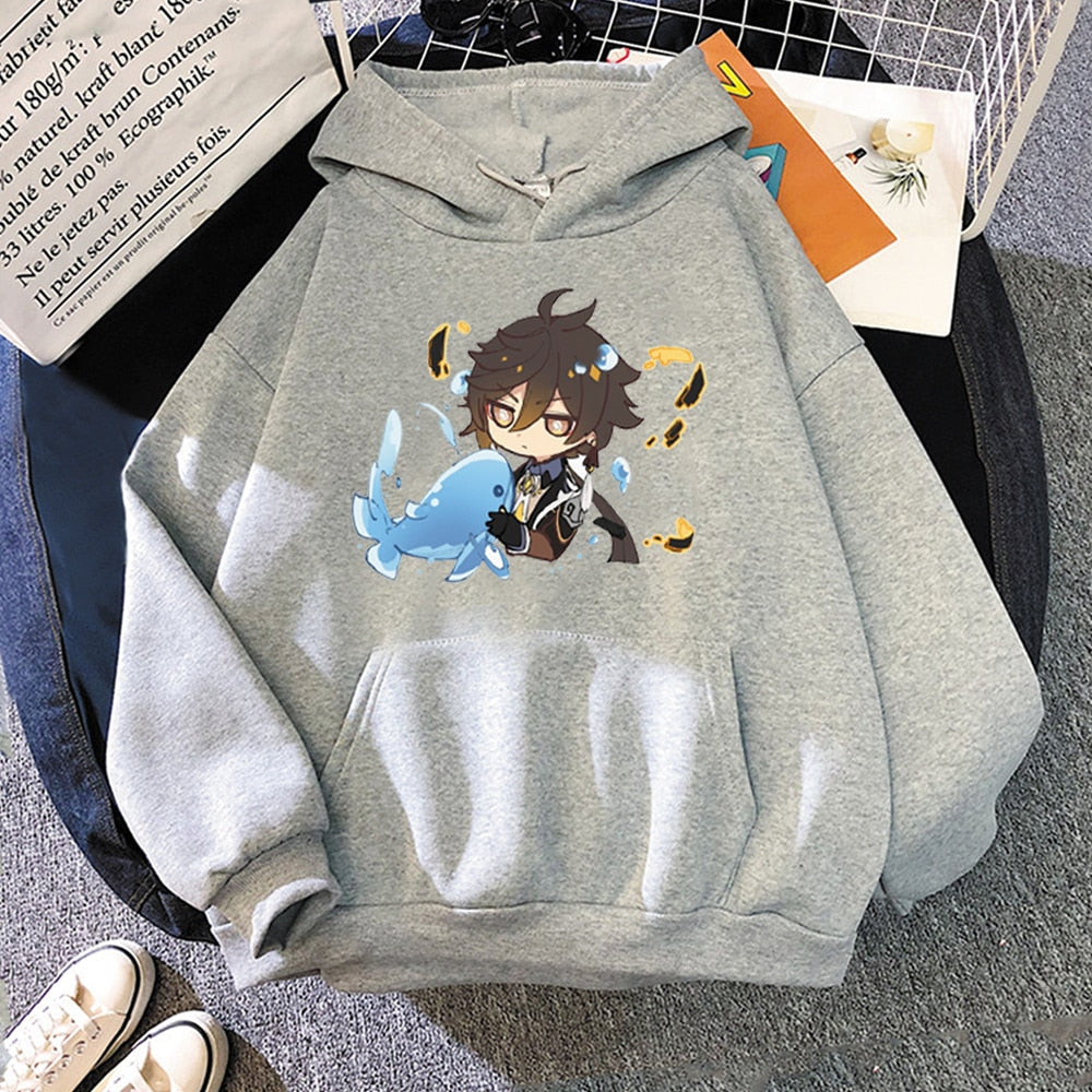 Chibi Zhong Li Hoodie Genshin Impact (Colors Available) - House Of Fandom