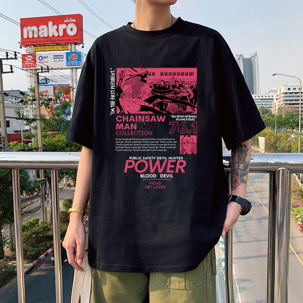 Power T Shirt Chainsaw Man (Colors Available) - House Of Fandom