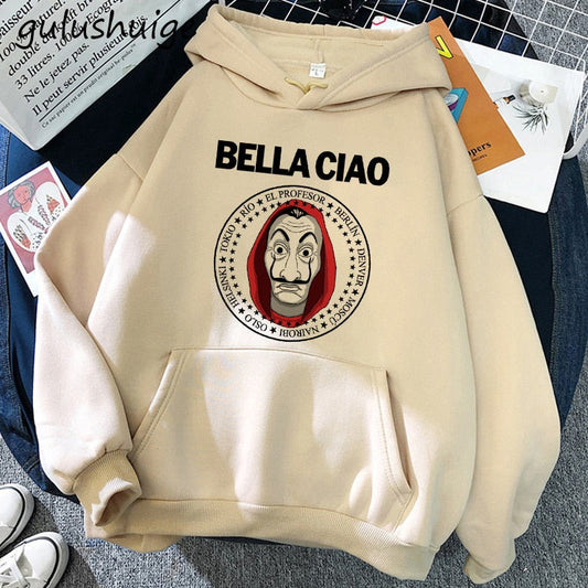 beige HOODIEs MONEY HEIST (VARIANTS AVAILABLE)