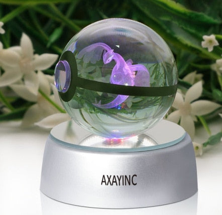 Glowing Crystal Pokeball With Pokemon (Variants Available) - House Of Fandom