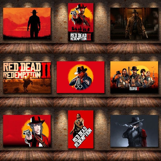 Canvas Paintings Collection 2 Red Dead Redemption II (Variants Available)