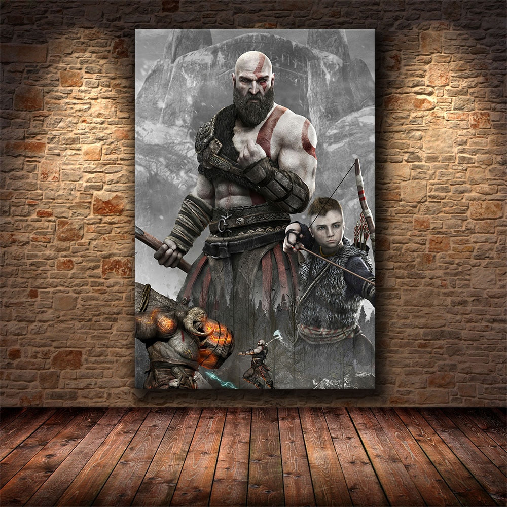 Canvas Painting God of War Collection-2 (Variants Available)