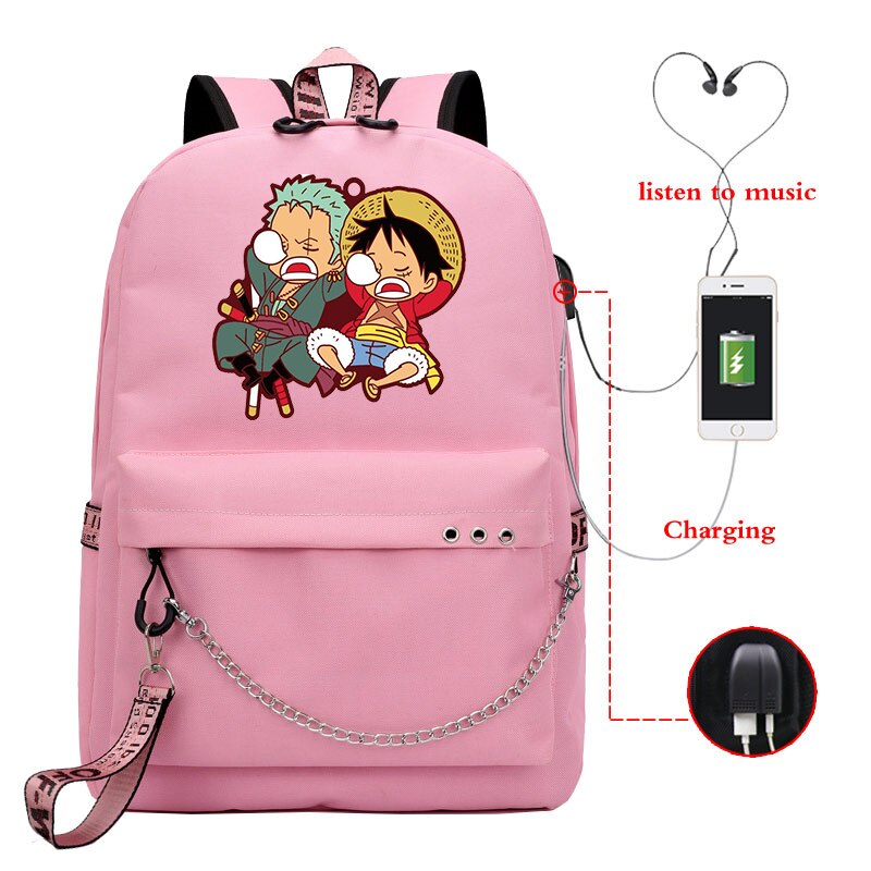 Laptop/School Backpack One Piece (Colors Available) - House Of Fandom