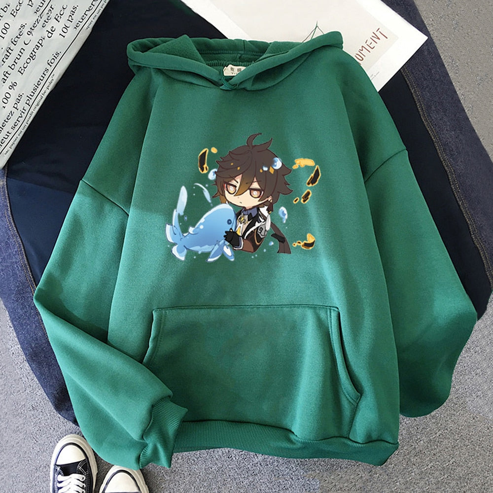 Chibi Zhong Li Hoodie Genshin Impact (Colors Available) - House Of Fandom