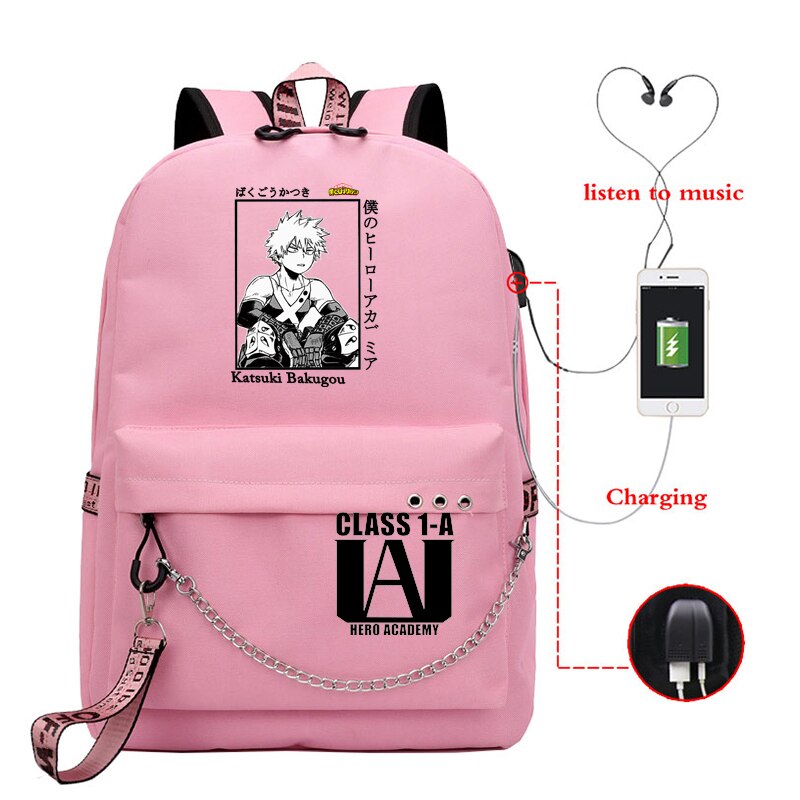 Laptop/School Backpack My Hero Academia (Colors Available) - House Of Fandom