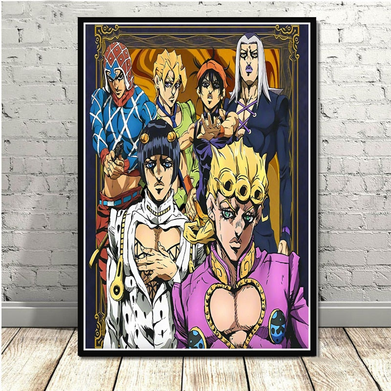 Canvas Paintings 2 JoJo's Bizarre Adventure (Variants and Sizes Available) - House Of Fandom