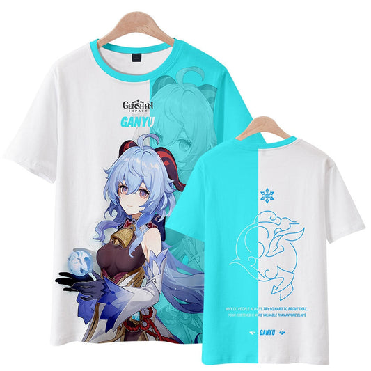 Bi-Color Tees Set-1 Genshin Impact (Variants Available) - House Of Fandom