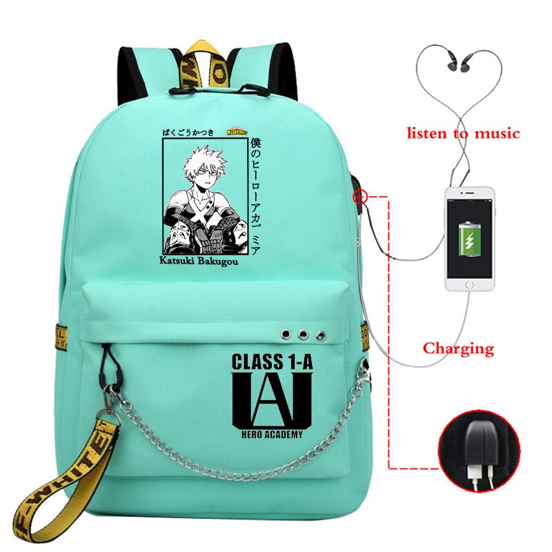 Laptop/School Backpack My Hero Academia (Colors Available) - House Of Fandom
