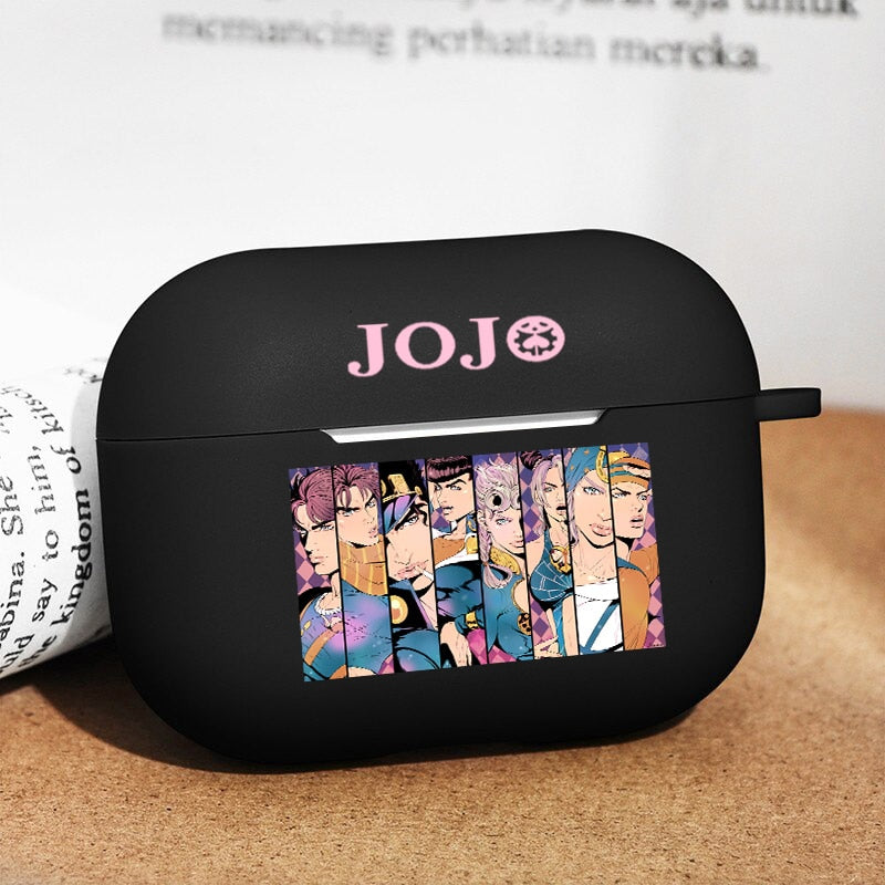 Japan  Anime for AirPod 1 2 Case Cute Cartoon Soft Silicone Cases for Apple Airpods Pro black cases Manga Earphone Cover JoJo - House Of Fandom