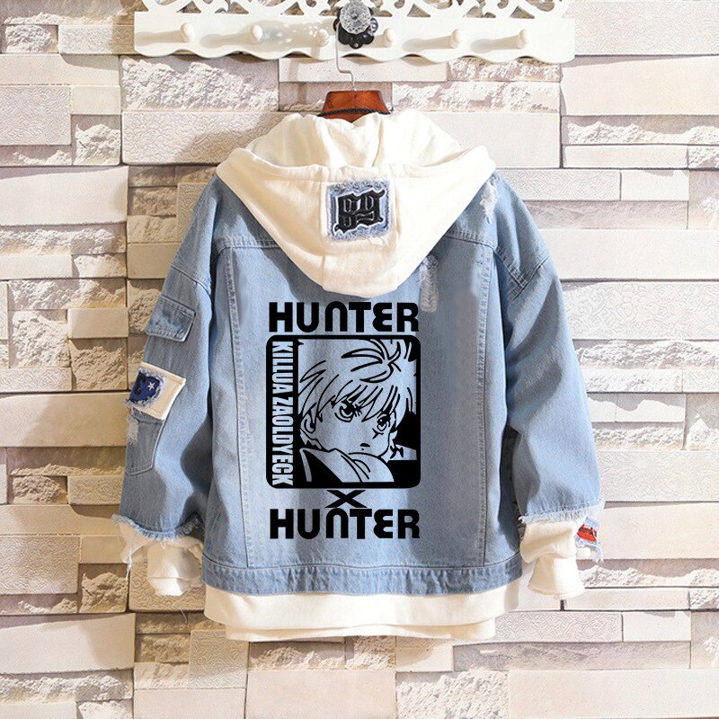 Denim Hoodie Set-1 Hunter X Hunter (Variants Available) - House Of Fandom