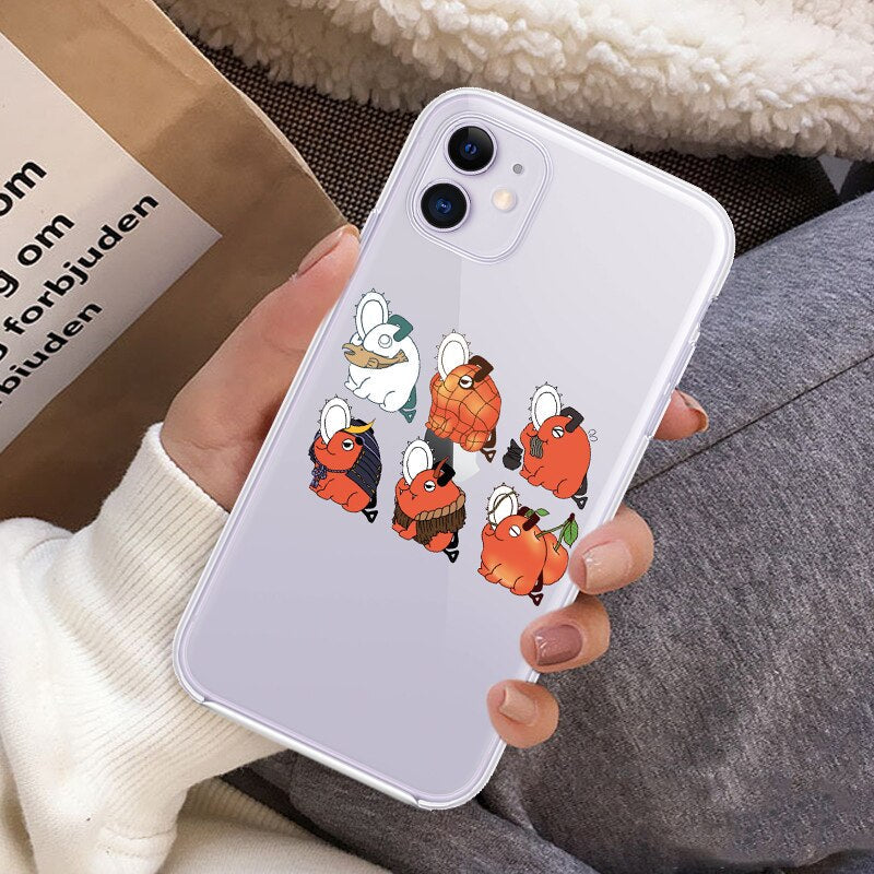 Silicone iPhone Cases Set-1 Chainsaw Man (Variants Available) - House Of Fandom