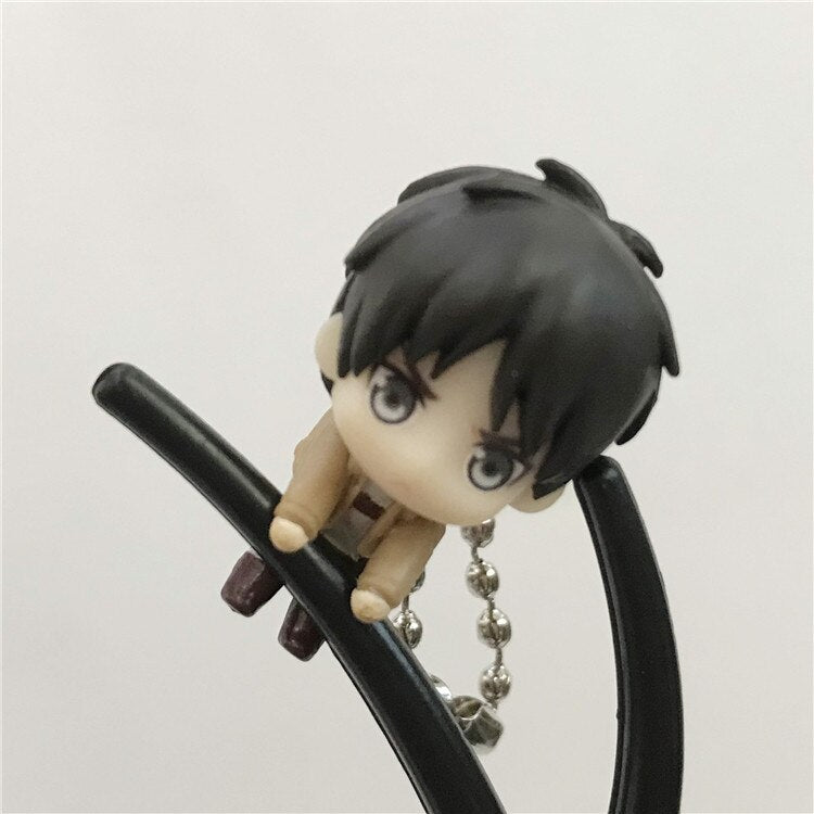 Action 3CM 7CM Attack On Titan Levi Pandent Toys Scout Regiment Eren Reiner Braun Hange Erwin Doll Gift Toy For Kids Collection - House Of Fandom