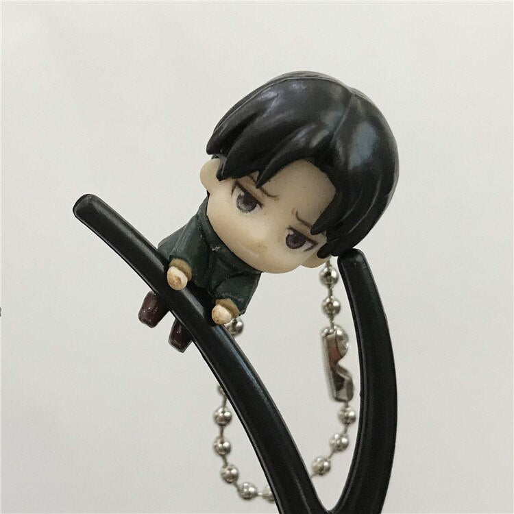 Action 3CM 7CM Attack On Titan Levi Pandent Toys Scout Regiment Eren Reiner Braun Hange Erwin Doll Gift Toy For Kids Collection - House Of Fandom