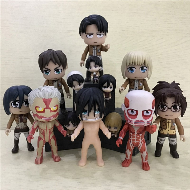 Action 3CM 7CM Attack On Titan Levi Pandent Toys Scout Regiment Eren Reiner Braun Hange Erwin Doll Gift Toy For Kids Collection - House Of Fandom