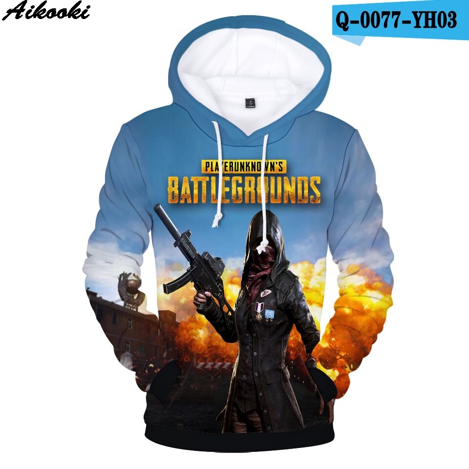 3D Printed Hoodies Unisex 5 PUBG(Variants Available)