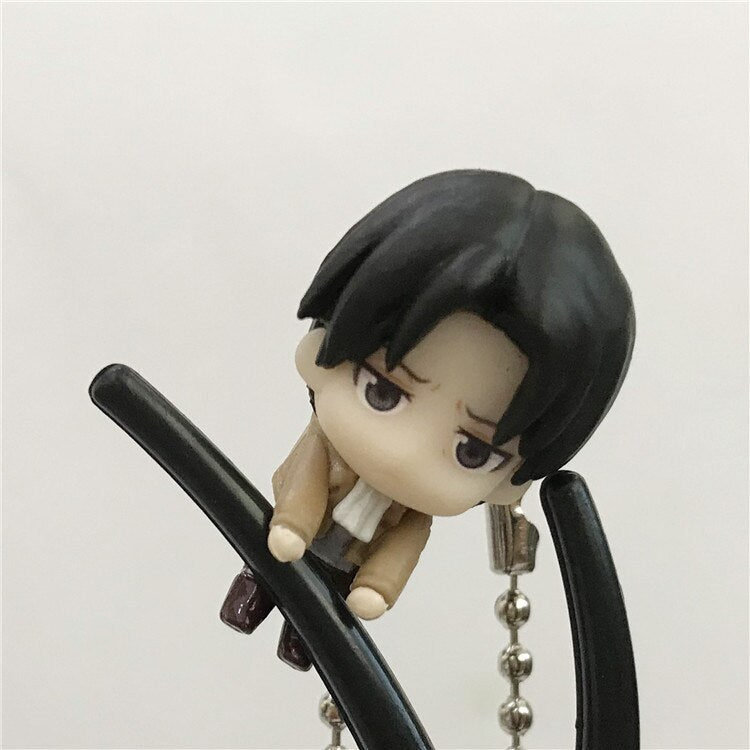 Action 3CM 7CM Attack On Titan Levi Pandent Toys Scout Regiment Eren Reiner Braun Hange Erwin Doll Gift Toy For Kids Collection - House Of Fandom